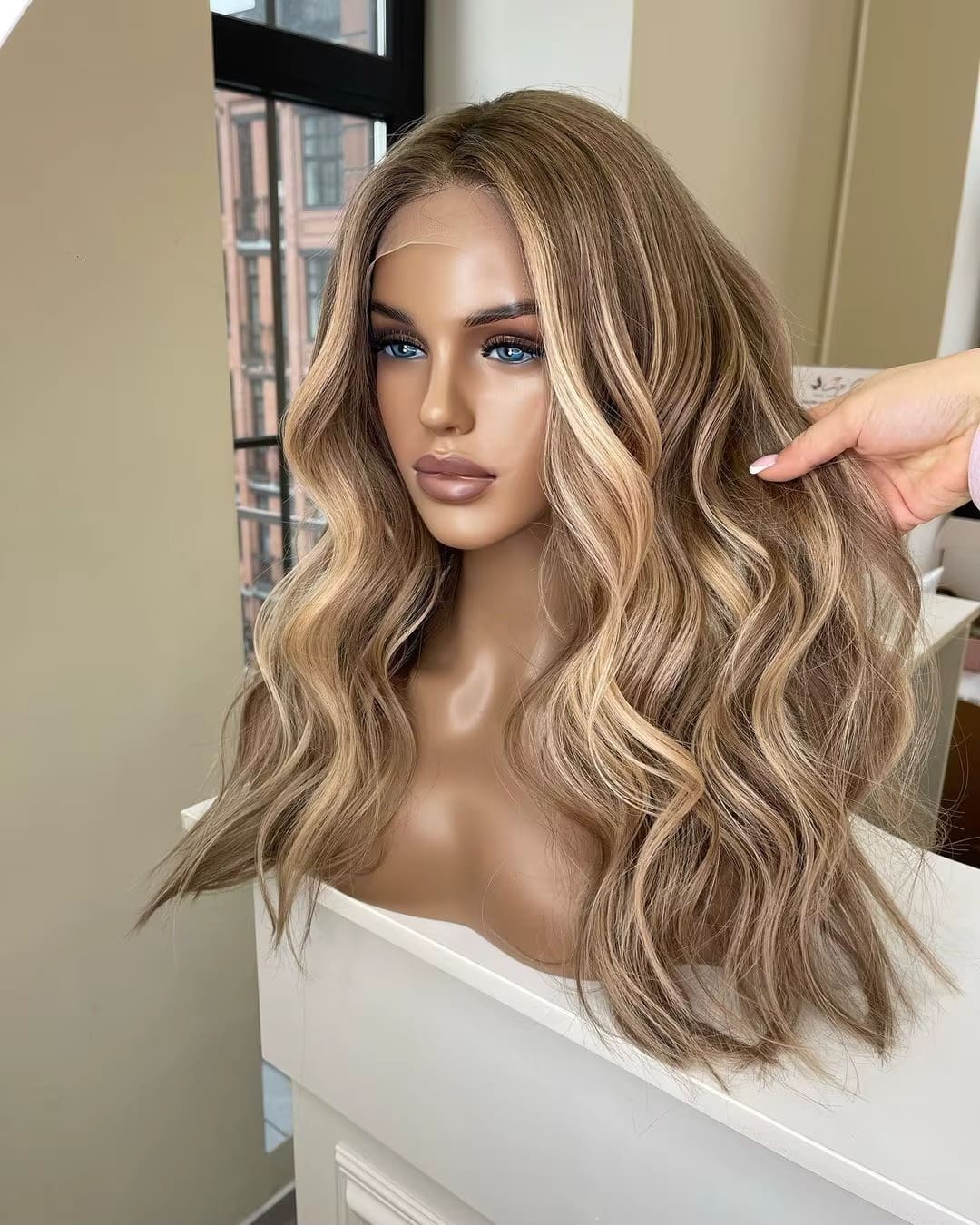 Blonde With Highlights HD Lace Front Russian Virgin Human Hair Wig