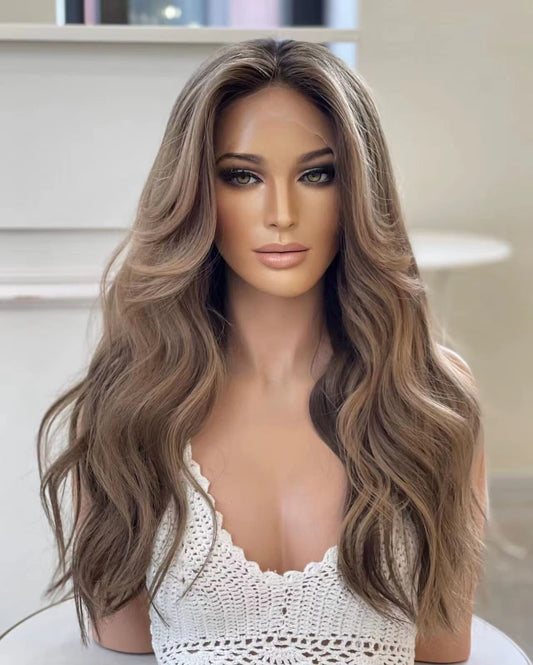 16-26inch Balayage 13x6 HD Lace Front Premium Slavic Hair Wigs