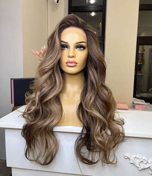 Caramel Bronde Body Wave 13x6 HD Lace Virgin Human Hair Wig