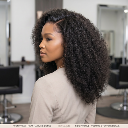 Lyee Hair Deep Curl Full Frontal Wigs