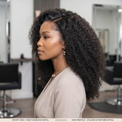 Lyee Hair Deep Curl Full Frontal Wigs