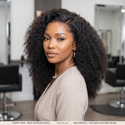 Lyee Hair Deep Curl Full Frontal Wigs