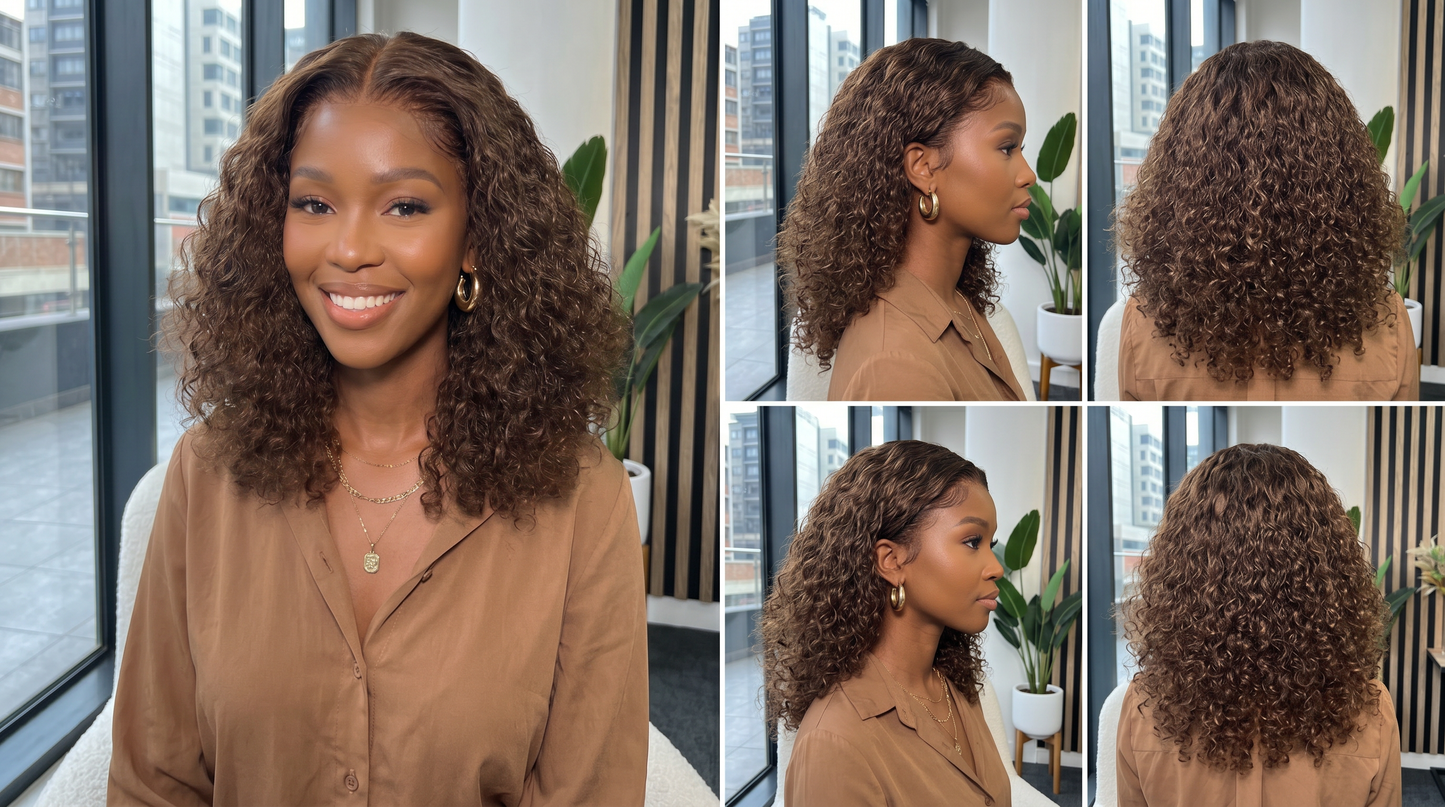Lyee Hair Water Curl 3part Bob