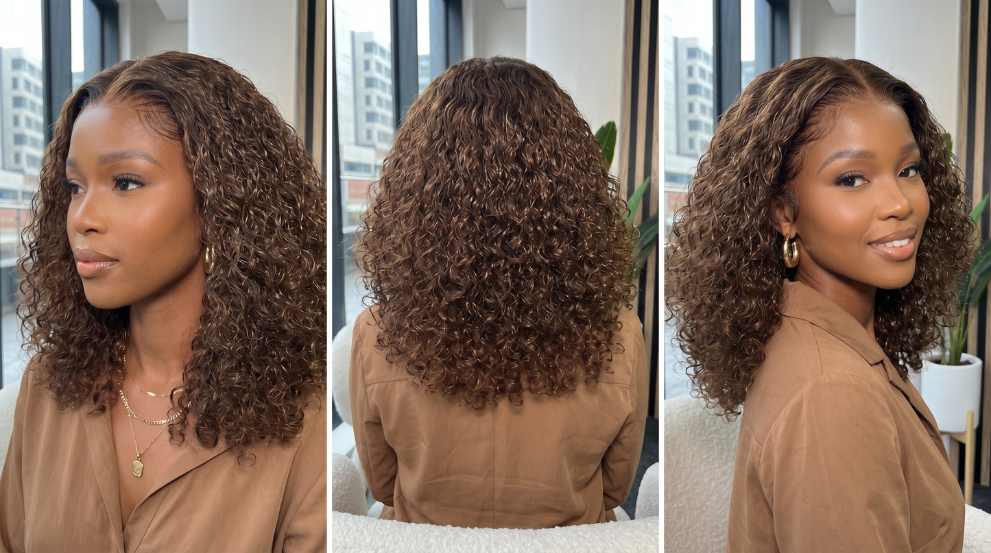 Lyee Hair Water Curl 3part Bob