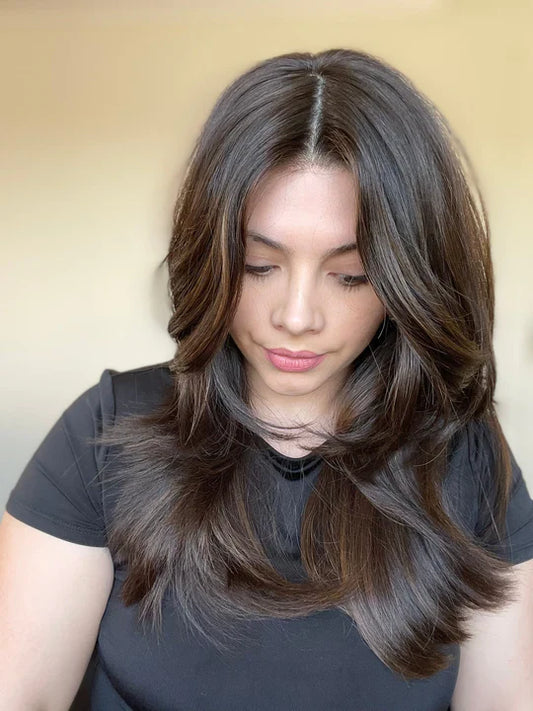Natural Color Glueless Virgin Human Hair Silk Top Wig