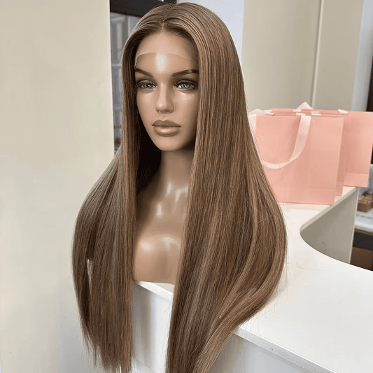 20-26inch Long Rich Brunette 13x6 HD Lace Front Virgin Human Hair Wigs