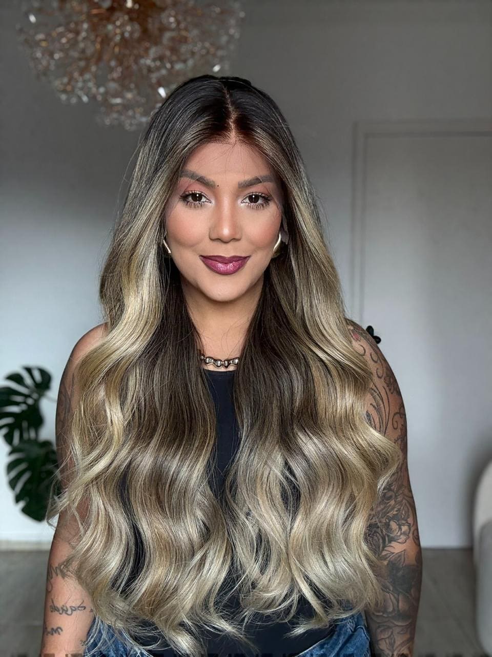 14-24inch White Chocolate Mocha New Design Lace Front Virgin Human Hair Wig